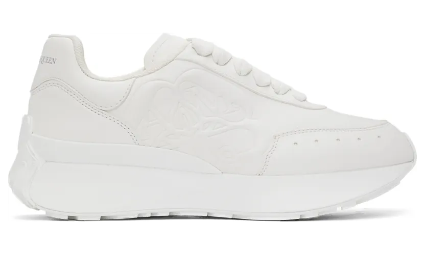 Alexander McQueen White Sprint Sneakers (687995WIC94)