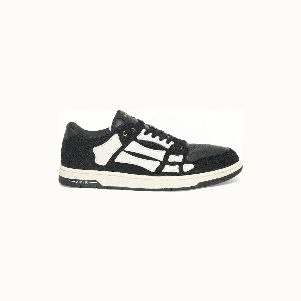 AMIRI Boucle Skel Top Low Black White (AMFOSR1169-BLACK)