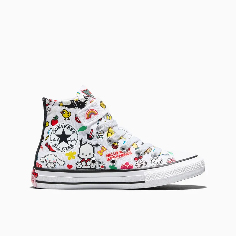 Converse Chuck Taylor All Star EasyOn Hi Hello Kitty Stickers (A17701C)