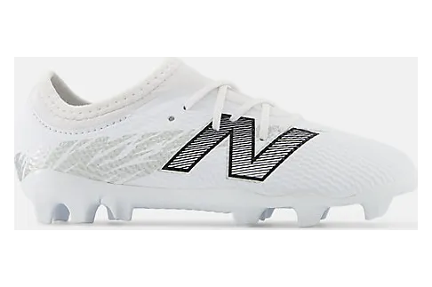 New Balance Furon V8 Team Junior FG White Metallic Silver Black (PS/GS) (SJF3FWG8)