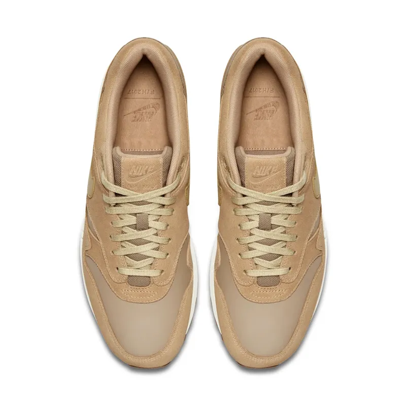 Nike Air Max 1 Premium Leather PRM Khaki/Team Gold-Mushroom-Sail (AH9902-201)