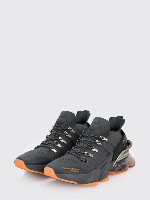 Plein Sport Mesh and Rubber Sneakers Grey (SAESUSC0518STE003N10)