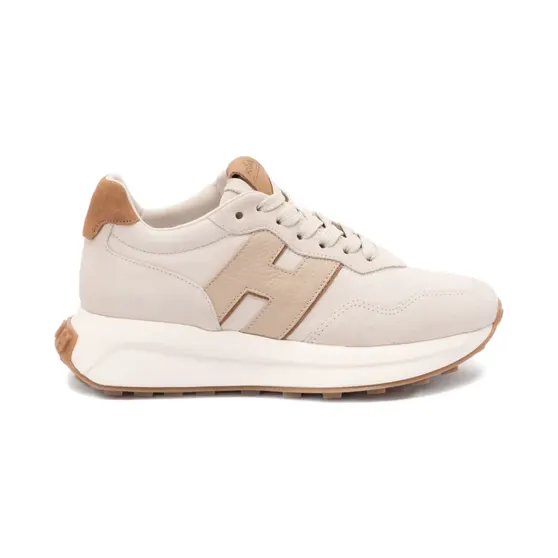 Hogan H641 sneakers met logodetail – Beige (HXW6410EH41UXO)