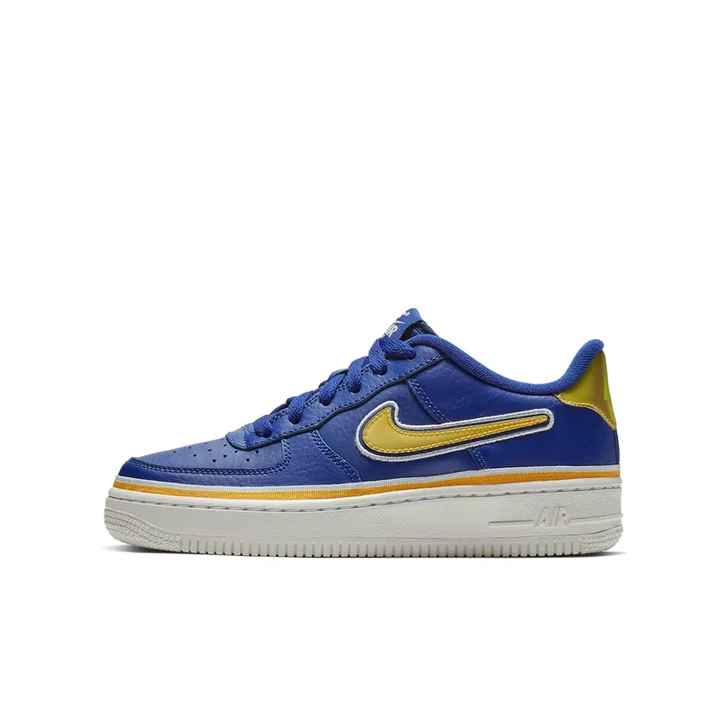 Nike Air Force 1 Low NBA Warriors (GS) Deep Royal Blue/University Gold-Off White (AR0734-400)