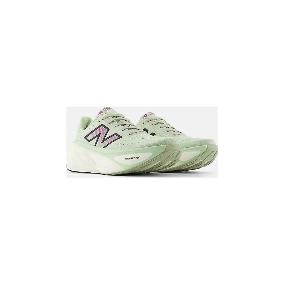 New Balance Fresh Foam X More v5 Natural Mint Purple Fuchsia Black (WMORLM5)