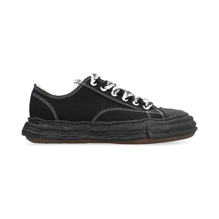 Maison Mihara Yasuhiro Peterson 23 OG Sole Canvas Low Black White Checkered Laces (A12FW707)