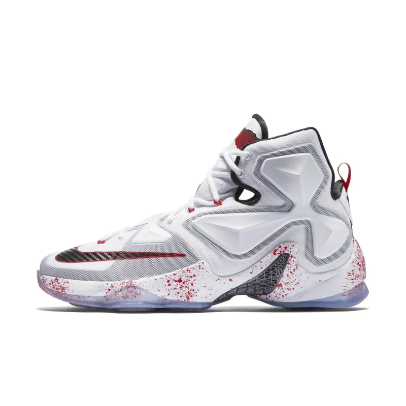 Nike LeBron 13 Friday the 13th White/Black-University Red (807219-106)