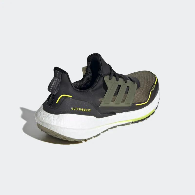 adidas Ultraboost 21 COLD.RDY Core Black / Focus Olive / Acid Yellow (S23896)