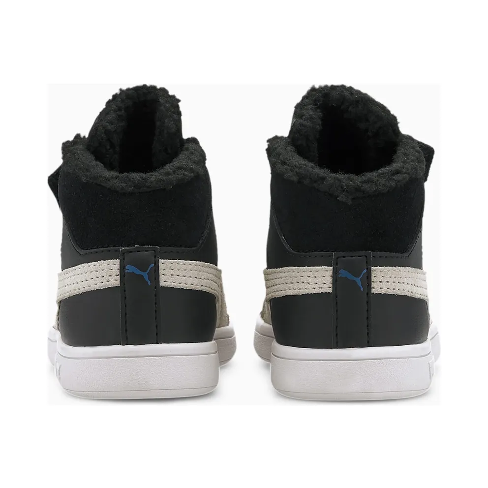 Puma Smash V2 Mid Fur V White/Black (366896-08)