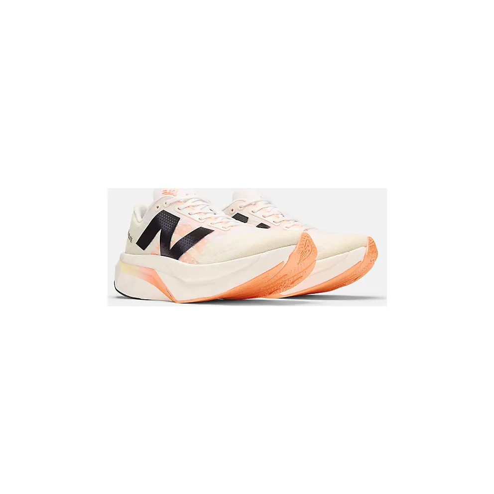 NEW BALANCE FuelCell SuperComp Elite v4 “White / Angora / Hot Mango” (WRCELCW4)