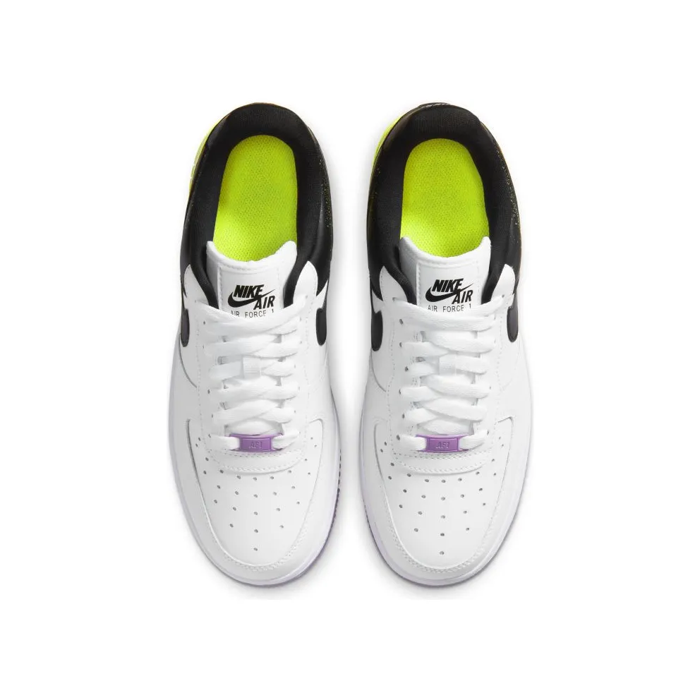 Nike Air Force 1 Low Splatter Barely Volt Fuchsia Glow (W) White/Barely Volt-Fuchsia Glow-Black (CZ8097-100)
