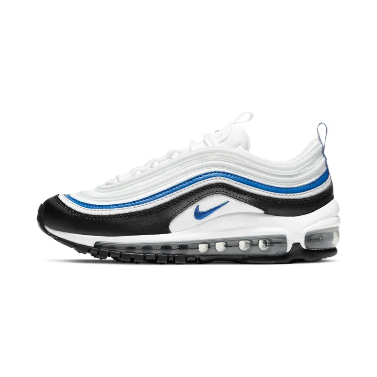 Nike Air Max 97 “White / Black / Pure Platinum / Signal Blue” (921522-107)
