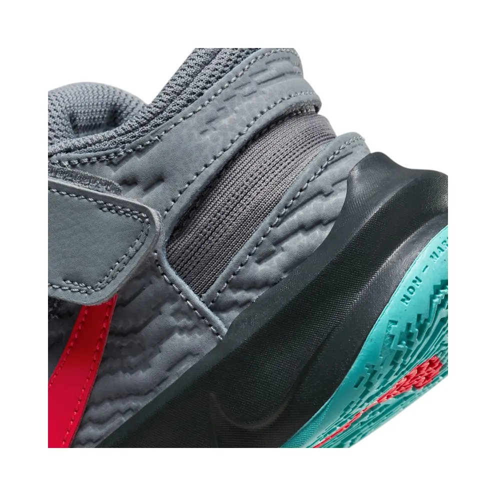 Nike Team Hustle D 10 Flyease Grey Teal Siren Red (DD7302-008)