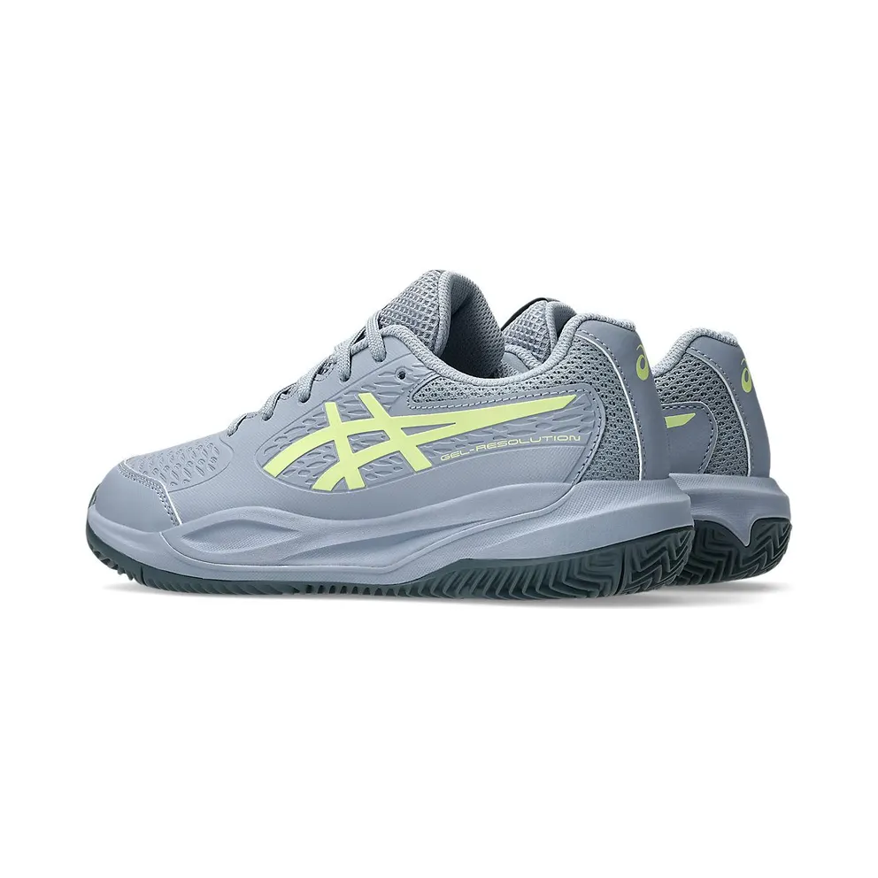 ASICS GEL-RESOLUTION X GS CLAY “Grey Blue / Pistachio” (1044A080-402)