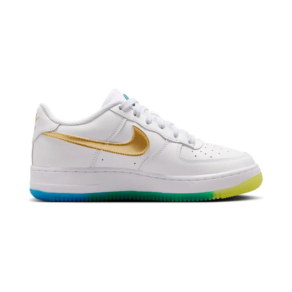 Nike Air Force 1 White/Soar/Sonic Yellow/Metallic Gold (IR3538-100)