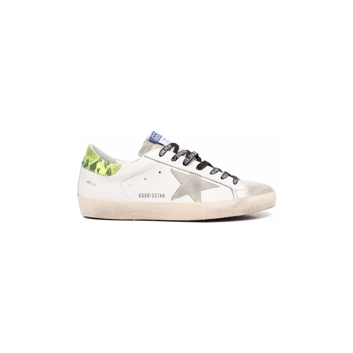 Golden Goose Super-Star White Snake Skin Green (GMF00101F00254610902)