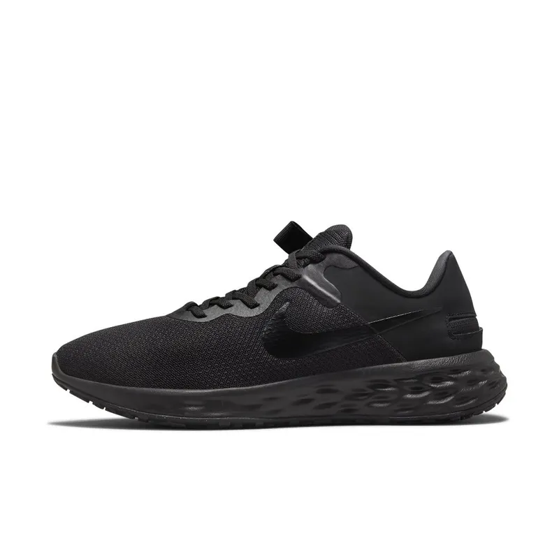 Nike Revolution 6 FlyEase Next Nature Easy-On-And-Off Road Running (Extra Wide) Black 50% Sustainable Materials (DD8476-001)