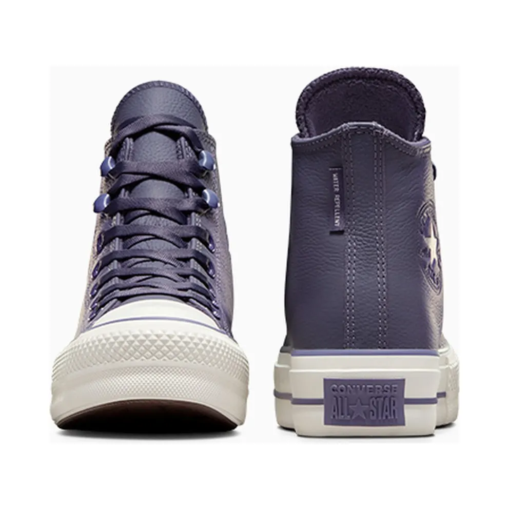 Converse Chuck Tayor All Star Lift Platform Weatherized Leather Shadow Purple/Lavender Ash (A11159C)