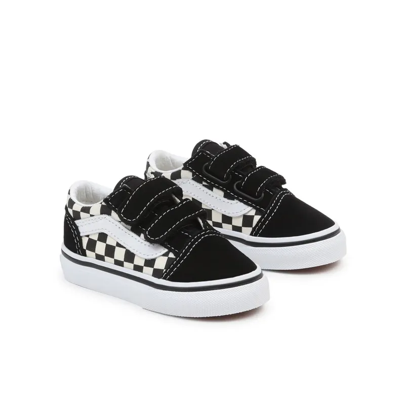 VANS Primary Check Old Skool Velcro Peuterschoenen Black (VN0A38JNP0S)