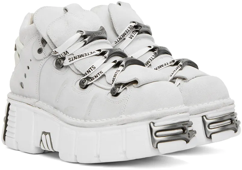 VETEMENTS White New Rock Edition Platform (UA53SN200W)