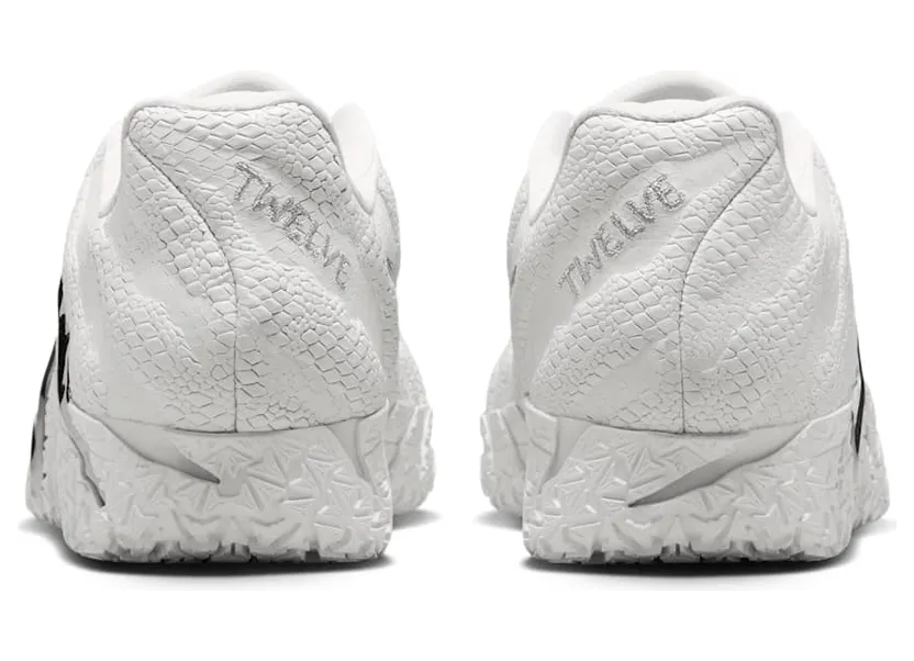 Nike Ja 3 LX “White Label” (IO7666-100): reptielenhuid in het wit, chroom als klauw (6)