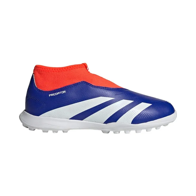 adidas Predator League Laceless Turf Lucid Blue Cloud White Solar Red (IF6429)