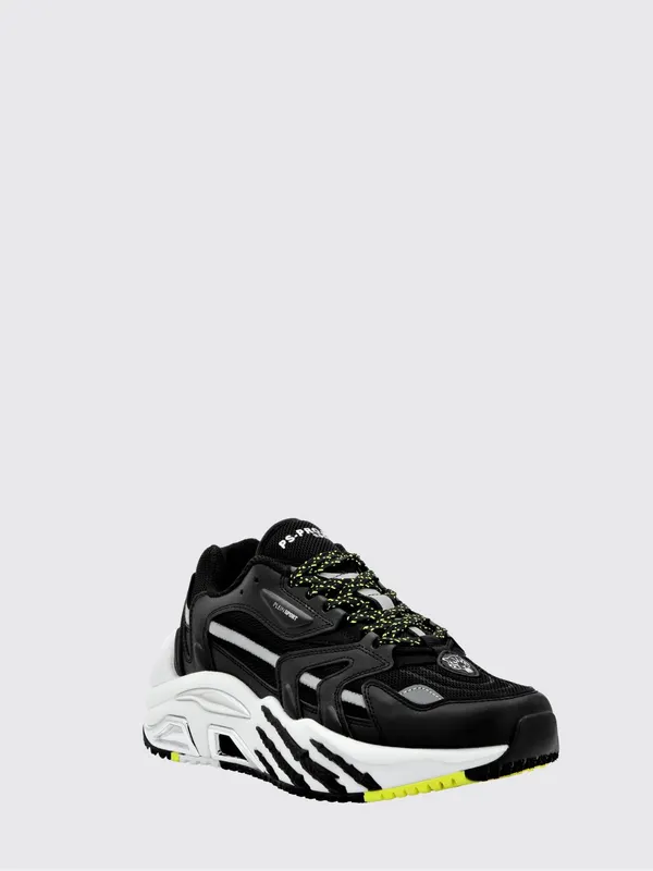 Plein Sport PS. Project Gen. X-01 Sneakers in Leather and Mesh with Bicolor Design White 1 (FABSUSC0328PTE003N0201)