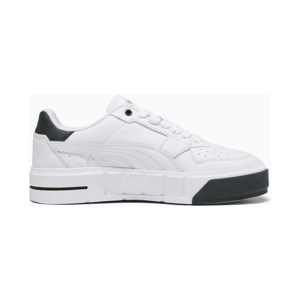 Puma Cali Court leren damessneakers White/Black (393802-01)