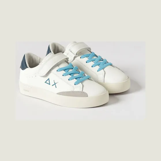 Sun68 Leather Sneakers White (Z363380107)