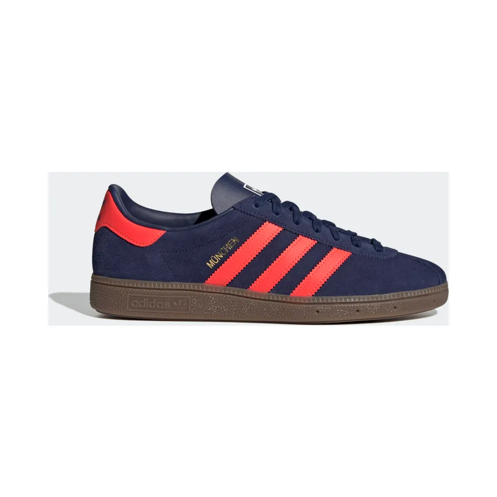 adidas München Schuh Dark Blue / Solar Red / Gum (GY7400)