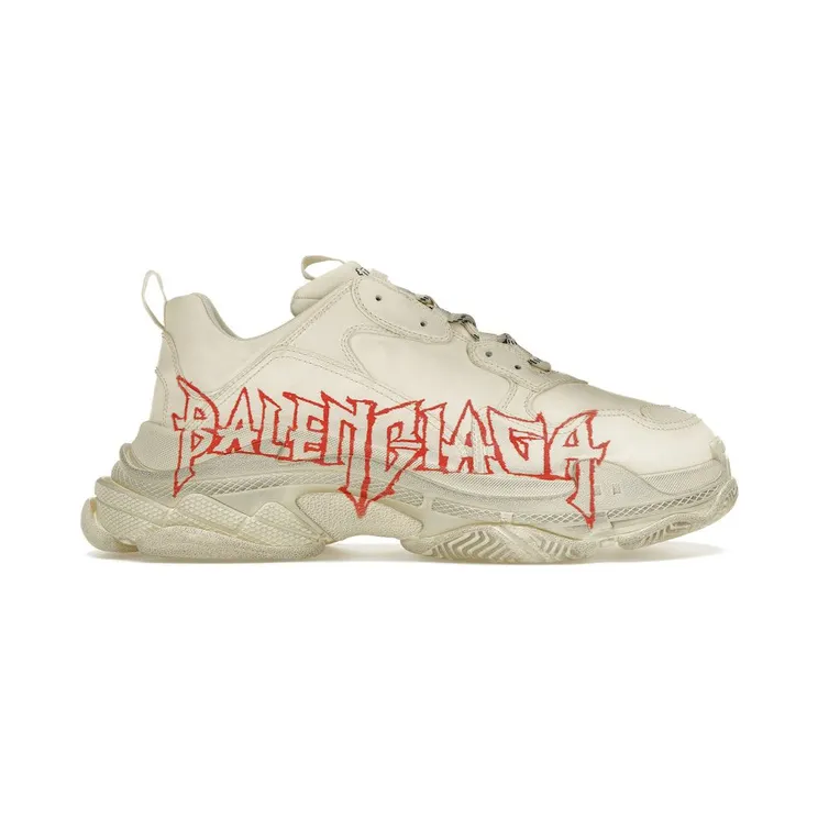 Balenciaga Triple S DIY Metal White Red (536737W2FAY9016)