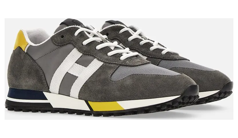 Sneakers Hogan H383 Grey White Yellow (HXM3830AN51MM40BBB)