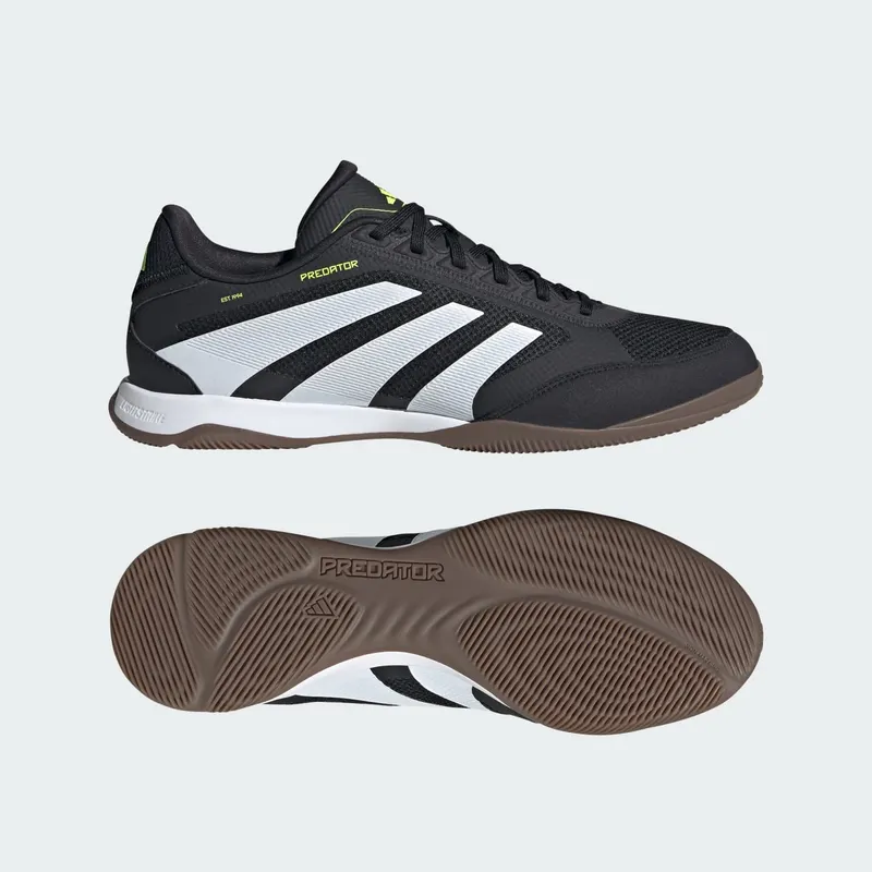 adidas Predator League Indoor Core Black Cloud White Lucid Lemon (JI1143)