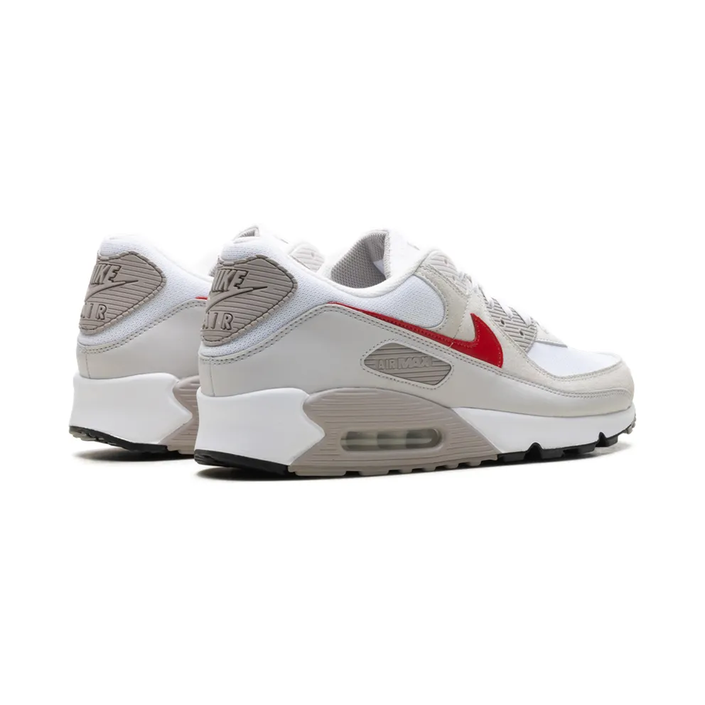 Nike Air Max 90 “White College Grey Vast Grey University Red” (DM0029-113)