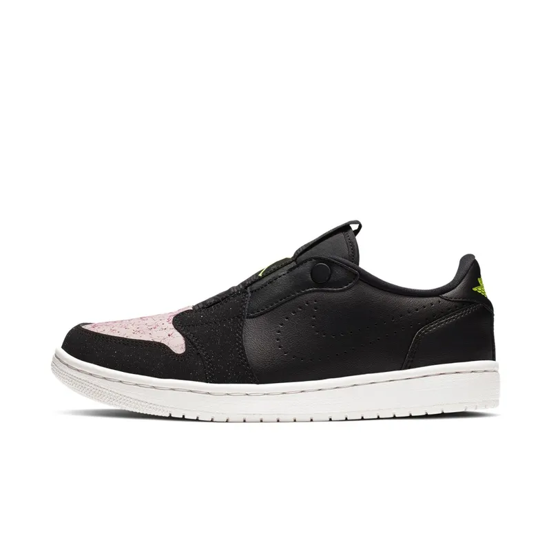 Jordan 1 Retro Low Slip Black Silt Red (W) Black/Volt-Phantom-Silt Red-Rush Maroon (AV3918-002)