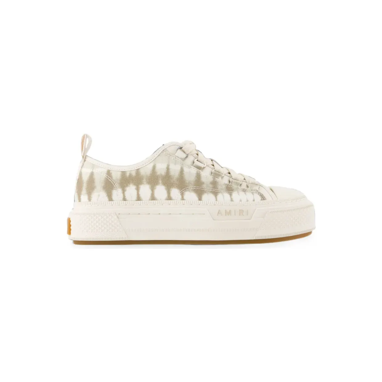 AMIRI Court tie-dye lace-up sneakers – Beige (AWSNSN106)