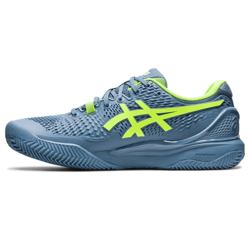 Asics GEL-RESOLUTION 9 CLAY Steel Blue/Hazard Green (1041A375.400)