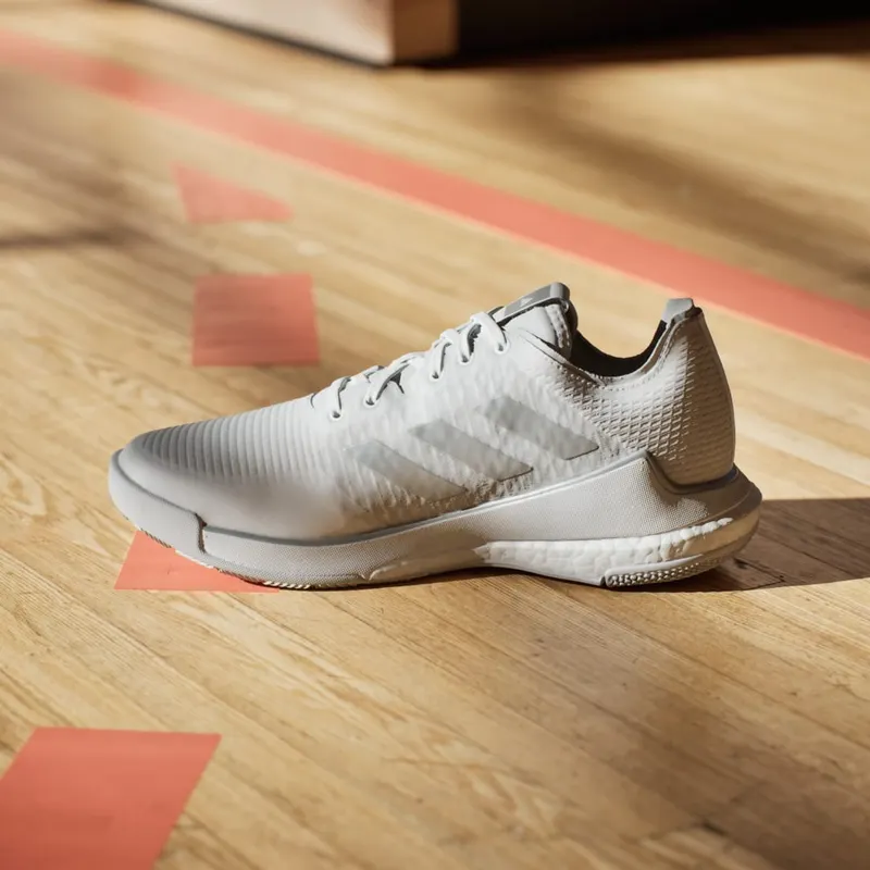 Adidas Crazyflight Volleyball Shoes Cloud White / Silver Metallic / Grey One (IG3970)