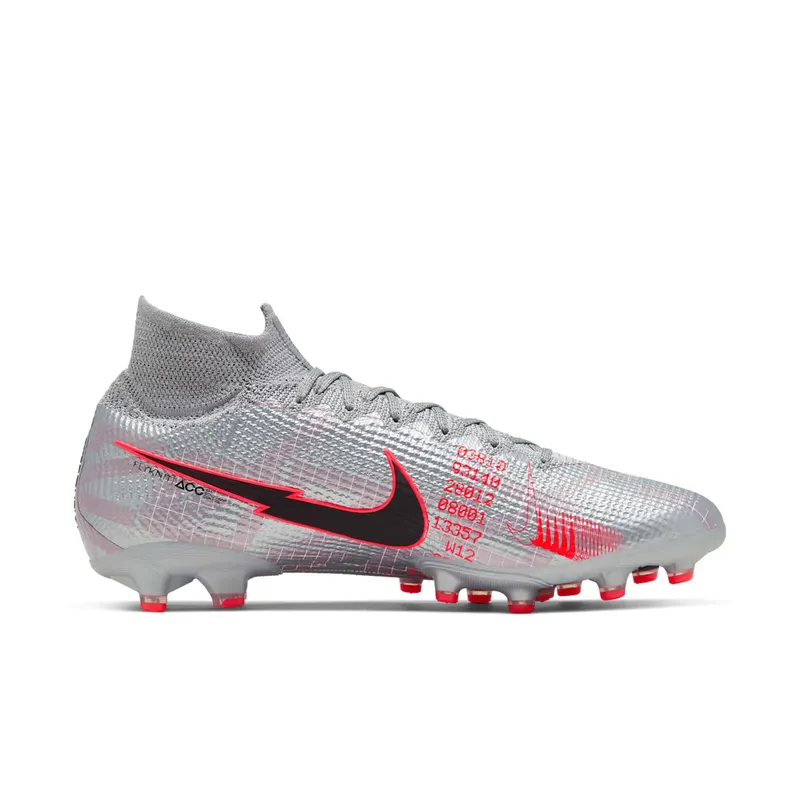 Nike Superfly 7 Elite AG Pro Metallic Grey Crimson (AT7892-906)