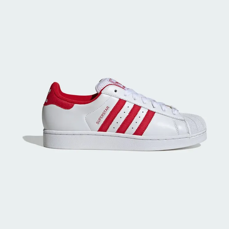 Adidas Superstar II schoenen Cloud White / Better Scarlet / Gold Metallic (IH9257)