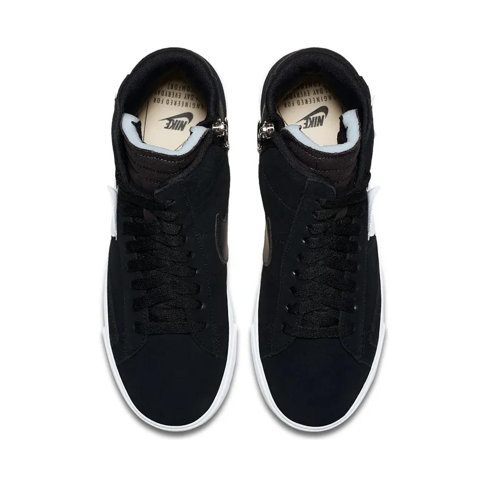 Nike Blazer Mid Rebel Black White (W) Black/Summit White-Oil Grey-Oil Grey (BQ4022-001)