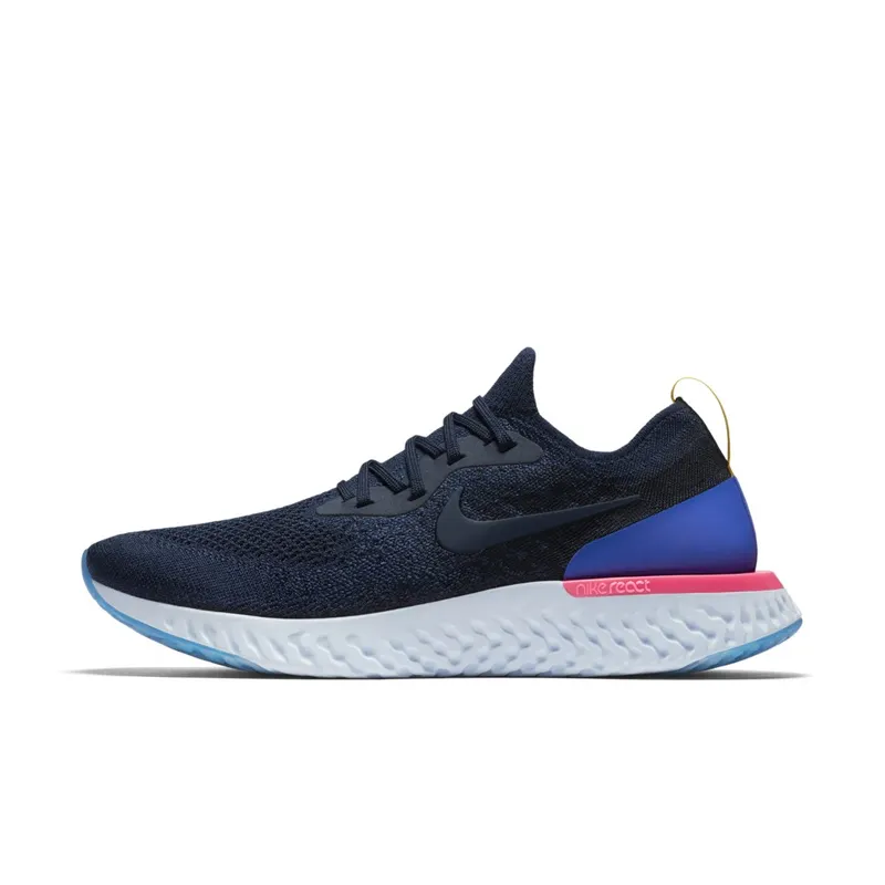 Nike Epic React Flyknit College Navy College Navy/College Navy-Racer Blue (AQ0067-400)