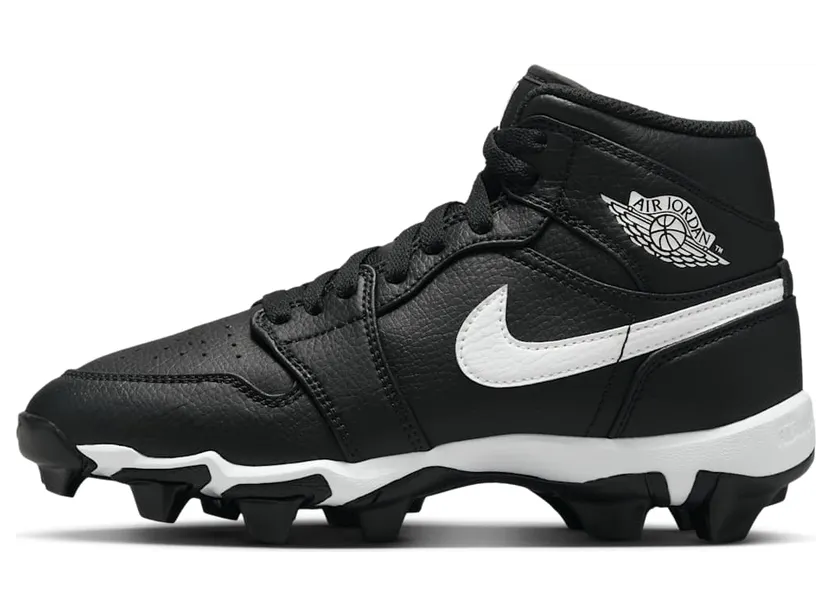 Jordan 1 Mid Cleat “Black / White” (HF6883-001)
