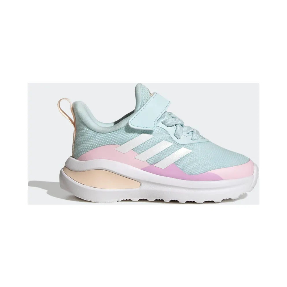 Adidas FortaRun Sport Running Elastic Lace and Top Strap Almost Blue / Cloud White / Clear Pink (GZ1819)