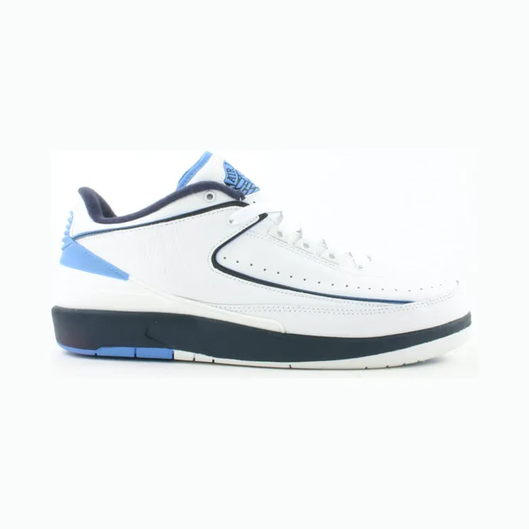 Air Jordan 2 Retro Low ‘Midnight Navy’ White/Midnight Navy-Columbia Blue (309837-141)
