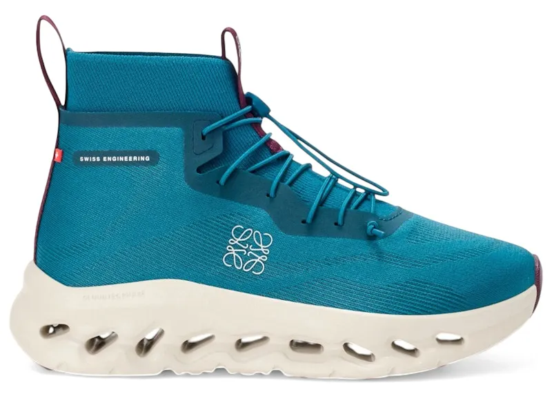 On Running Cloudtilt Hi LOEWE Teal Oatmeal Burgundy (L929282X43-8653)
