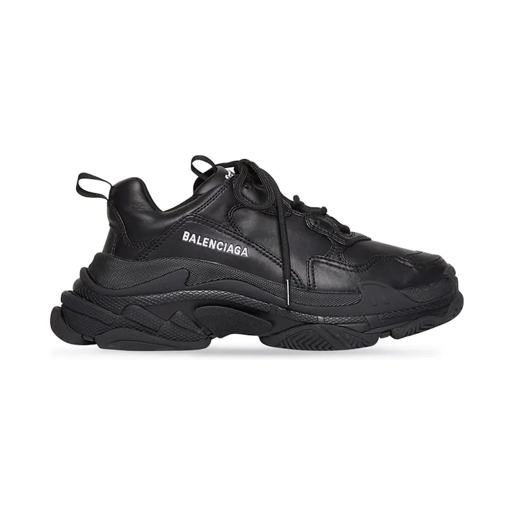 Balenciaga Triple S Synthetic Leather Triple Black (W) (524039W2FA51000)