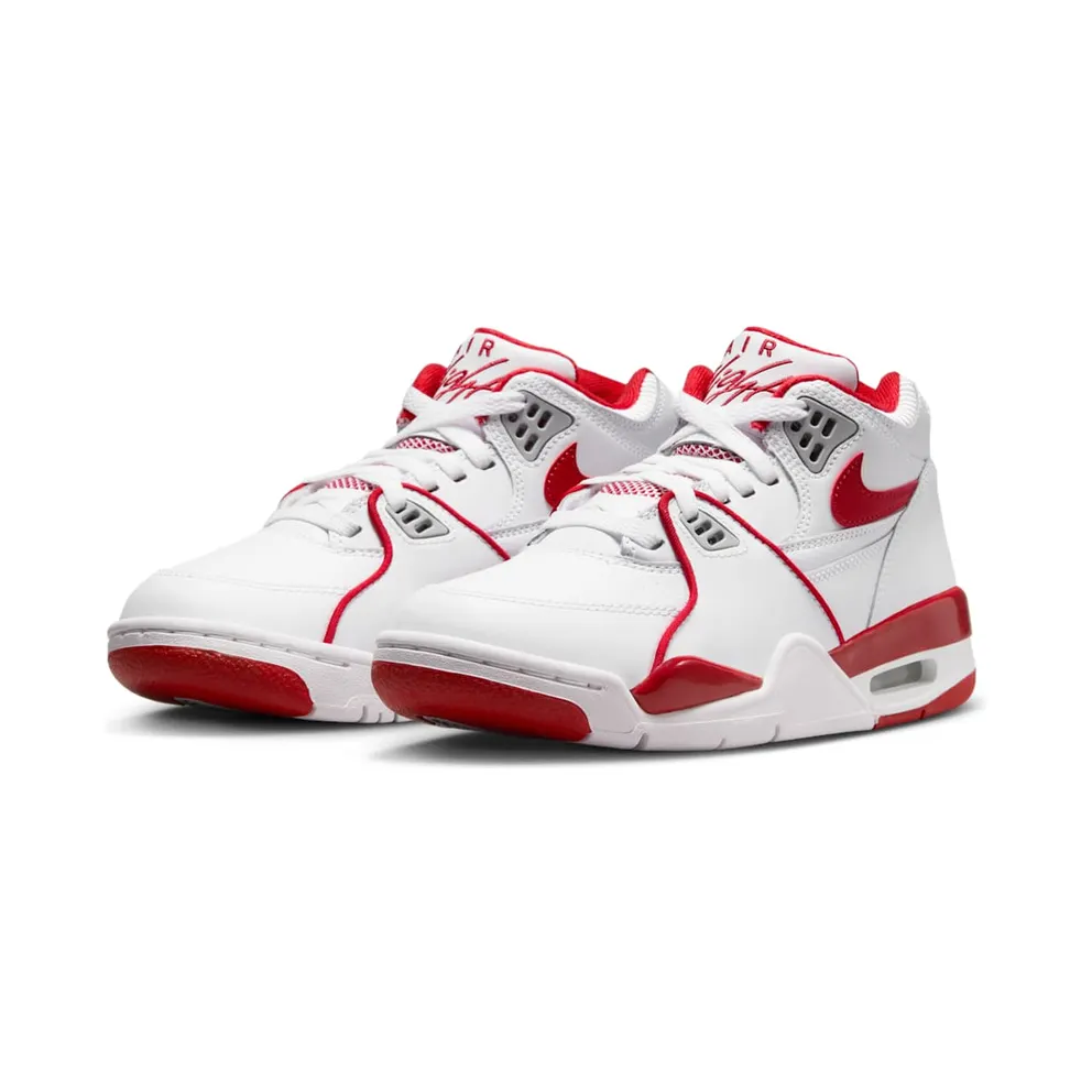 Nike Air Flight 89 White Wolf Grey Varsity Red (HF0406-101)