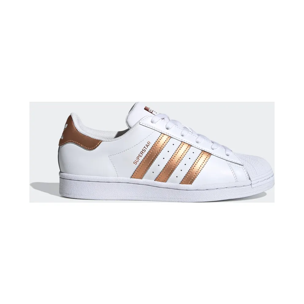 adidas Superstar Schuh Cloud White / Copper Metallic / Core Black (FX7484)