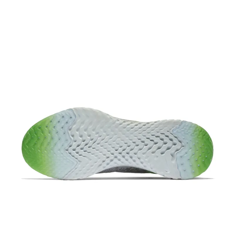 Nike Epic React Flyknit Wolf Grey Lime Blast Wolf Grey/Lime Blast-Dark Stucco (AQ0067-008)